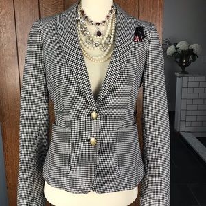 {Banana Republic} Houndstooth Blazer 0